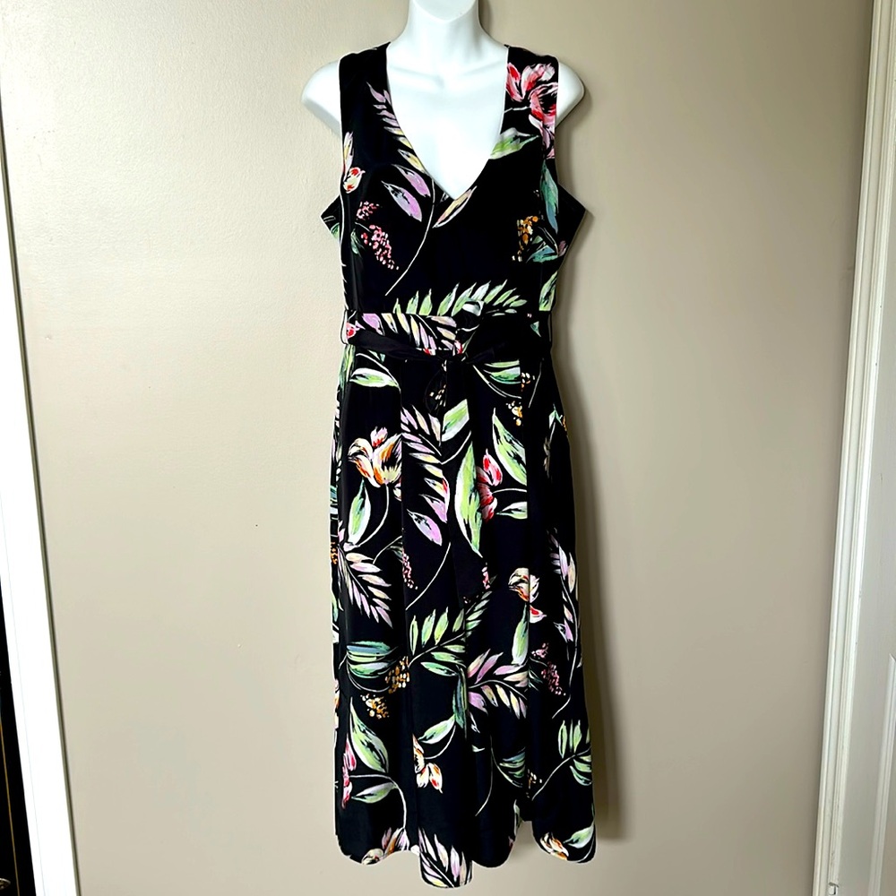 Black Floral Vince Camuto  jumpsuit